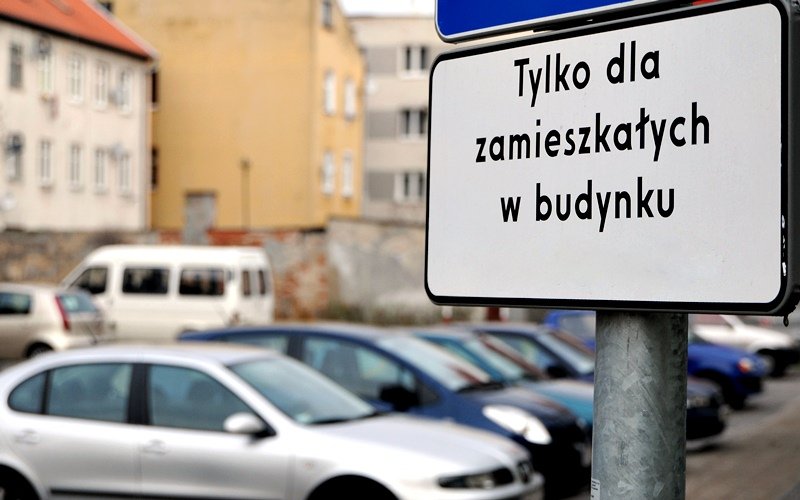 Elbląg, Parking wyłącznie dla mieszkańców Elbląg, Parking wyłącznie dla mieszkańców