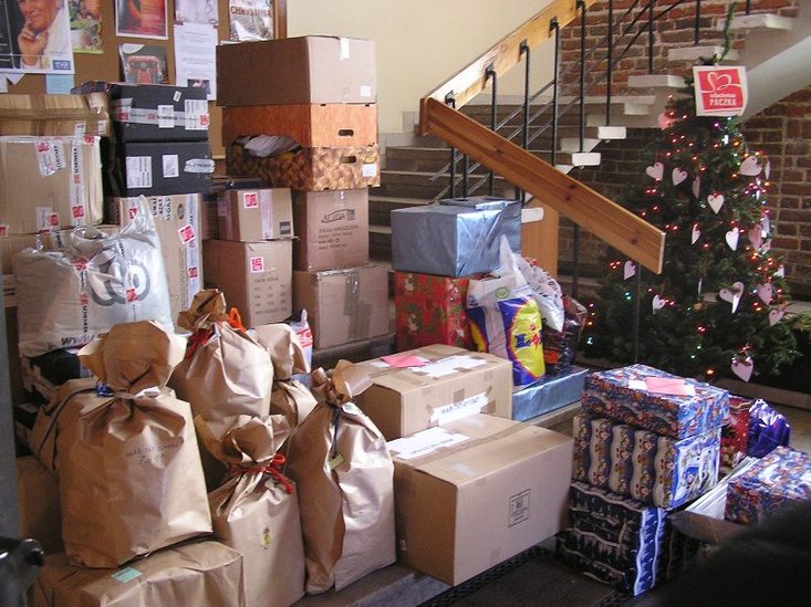 Elbląg, To tyko część paczek!