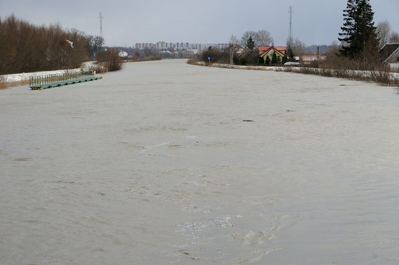 Elbląg, Woda w rzece Elbląg jest już poniżej stanu ostrzegawczego Elbląg, Woda w rzece Elbląg jest już poniżej stanu ostrzegawczego