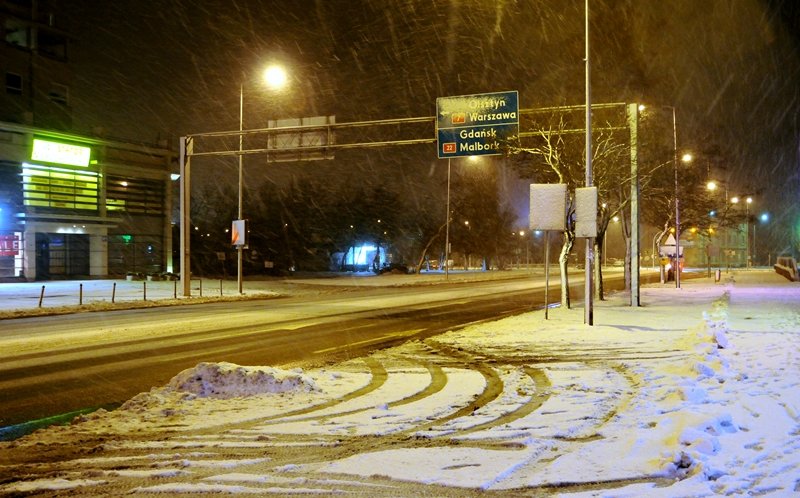 Elbląg, Zima zaskoczyła kierowców