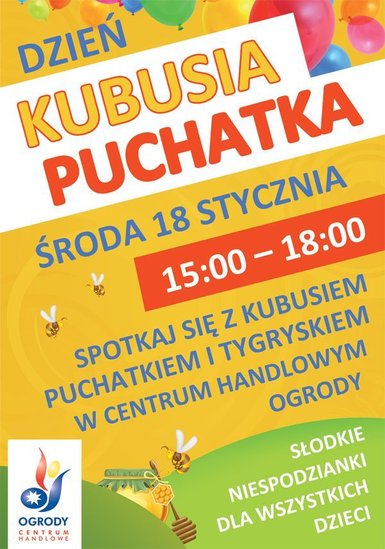 Elbląg, Dzień Kubusia Puchatka w Ogrodach Elbląg, Dzień Kubusia Puchatka w Ogrodach