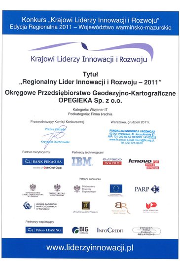 Elbląg, Wizjonerzy z OPEGIEKA Elbląg, Wizjonerzy z OPEGIEKA