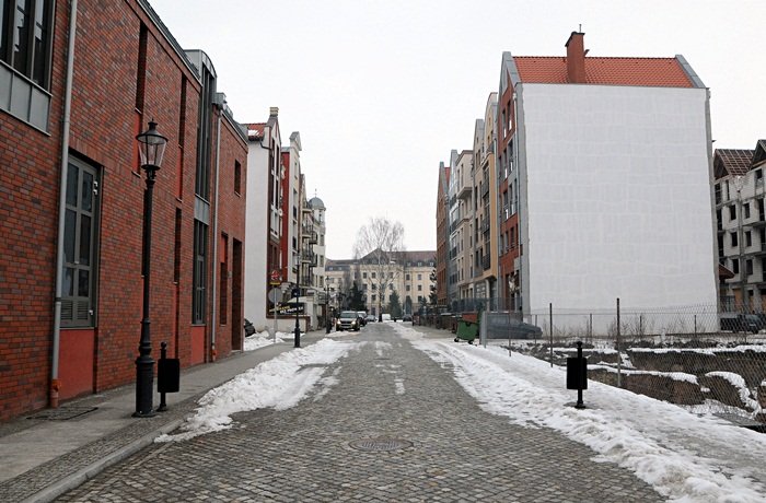 Elbląg, Jednokierunkowa ul. Rzeźnicka Elbląg, Jednokierunkowa ul. Rzeźnicka