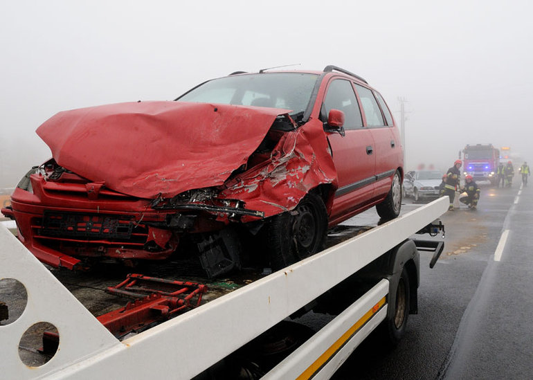 Elbląg, Wypadek w gęstej mgle Elbląg, Wypadek w gęstej mgle