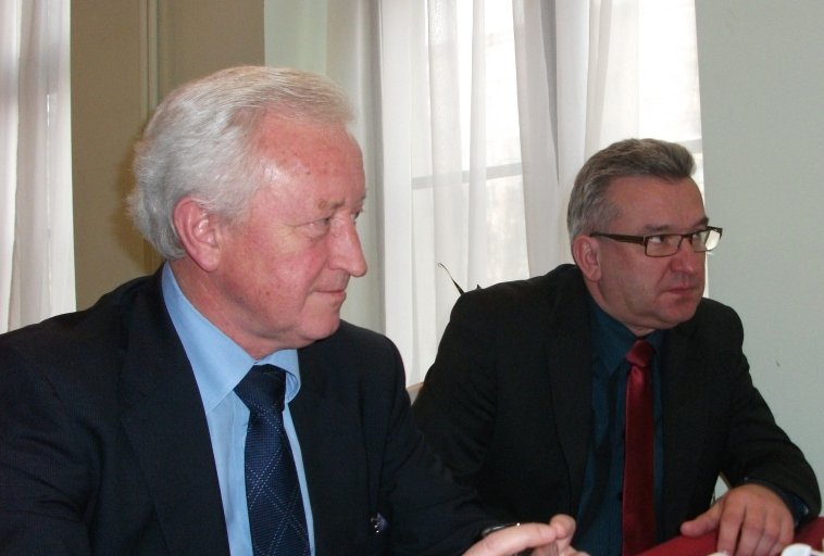 Elbląg, Prof. Bogusław Liberadzki i Janusz Nowak Elbląg, Prof. Bogusław Liberadzki i Janusz Nowak