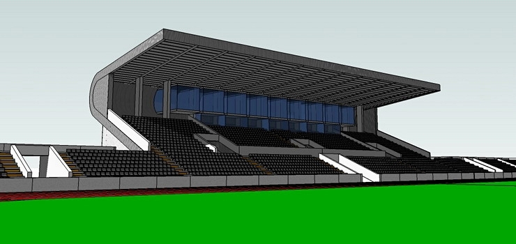 Elbląg, Wizualizacja stadionu przy A8
