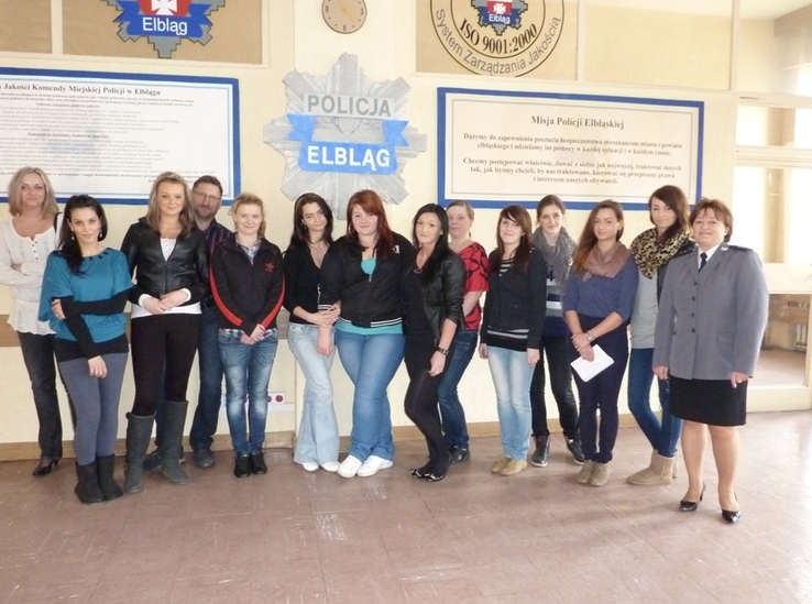 Elbląg, Licealiści zapoznali się z pracą elbląskiej komendy Elbląg, Licealiści zapoznali się z pracą elbląskiej komendy