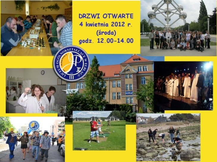 Elbląg, Drzwi otwarte w III LO Elbląg, Drzwi otwarte w III LO