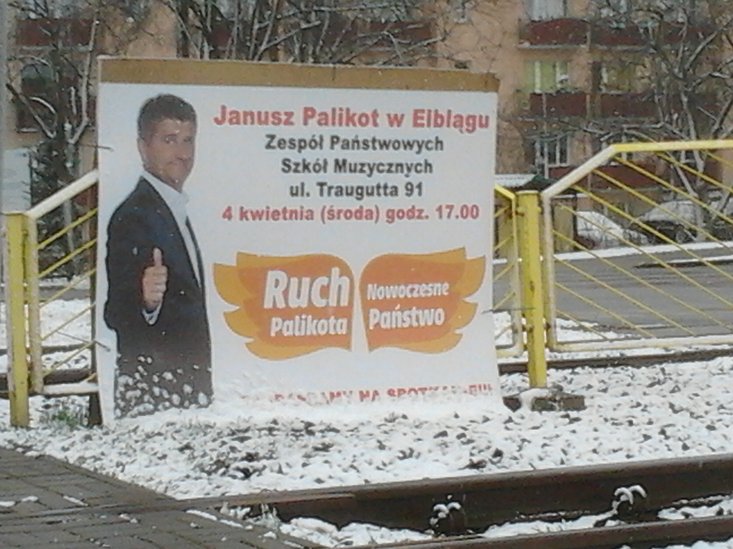 Elbląg, Palikot tu, Palikot tam