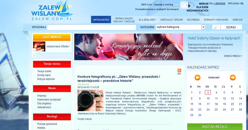Zalew Wiślany ma własną stronę