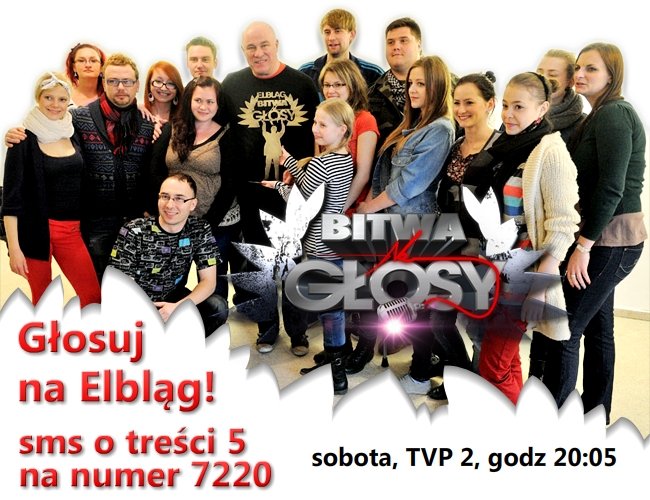 Elbląg, Dziś „Bitwa na głosy”. Głosujemy! Elbląg, Dziś „Bitwa na głosy”. Głosujemy!