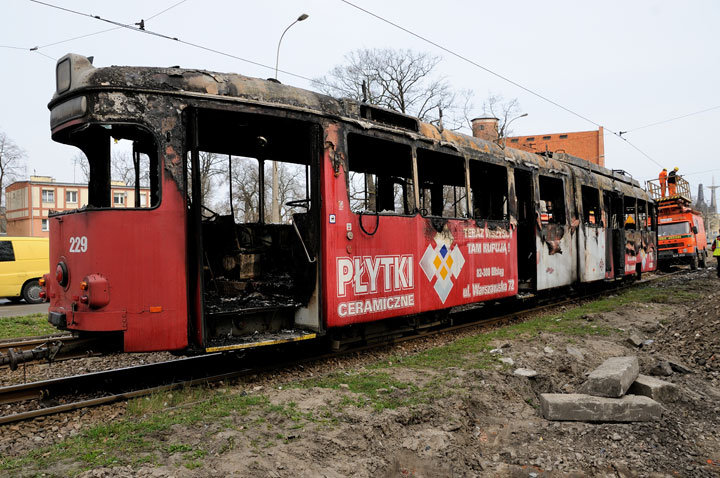 Elbląg, Na Robotniczej spłonął tramwaj