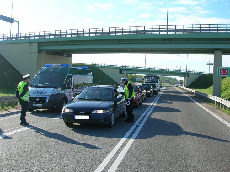 Elbląg, Patrole rozlokowane były w okolicach węzła Elbląg-Wschód Elbląg, Patrole rozlokowane były w okolicach węzła Elbląg-Wschód