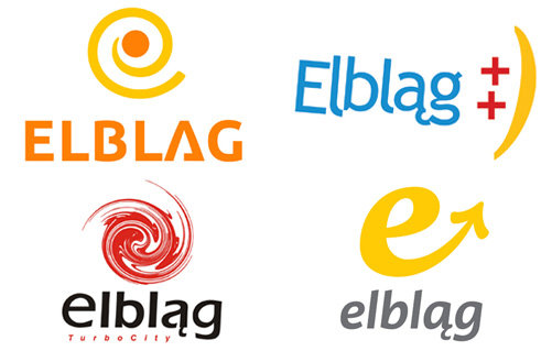 Elbląg, Logotypy biorące udział w głosowaniu Internautów. Elbląg, Logotypy biorące udział w głosowaniu Internautów.