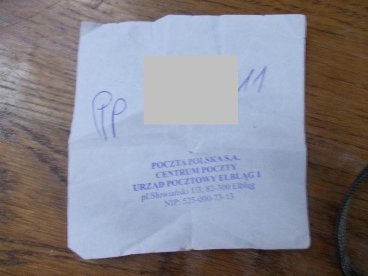 Elbląg, Pocztowe "upoważnienie" Elbląg, Pocztowe "upoważnienie"