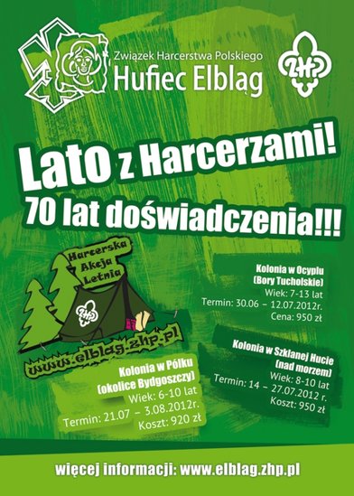 Elbląg, Harcerska Akcja Letnia 2012 Elbląg, Harcerska Akcja Letnia 2012