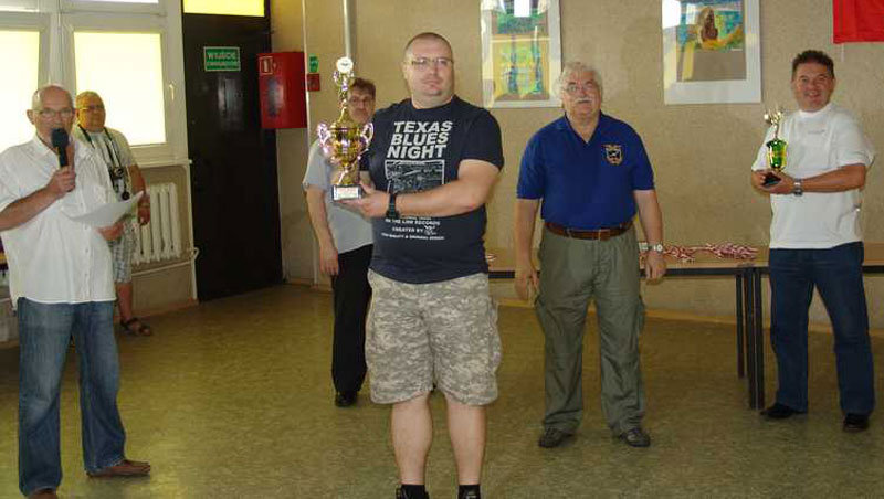 Elbląg, Maciej Bedyński z pucharem