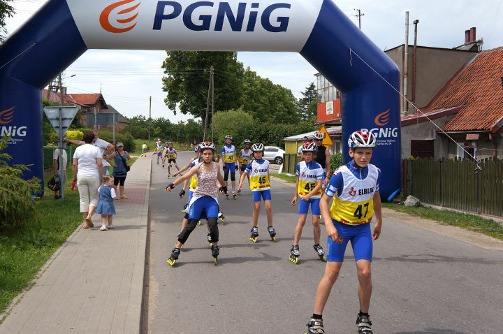 Elbląg, Wyścig na rolkach w Łęczu.  Poniżej relacja wideo.