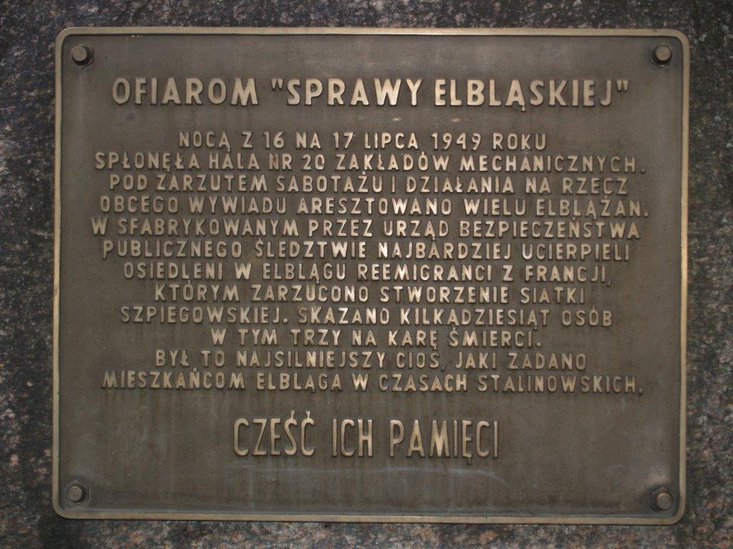 Elbląg, W rocznicę Sprawy Elbląskiej Elbląg, W rocznicę Sprawy Elbląskiej