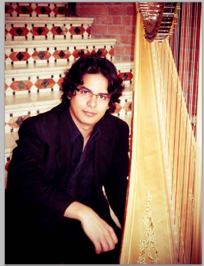 Elbląg, W niedzielę w Bażantarni na harfie zagra Carlos Roberto Pena Montoya