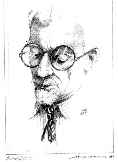 Elbląg, Werner Otto Grunwald, Autoportret Elbląg, Werner Otto Grunwald, Autoportret