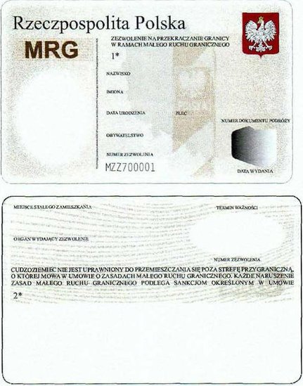 Elbląg, Wzór zezwolenia MRG (nadesłane) Elbląg, Wzór zezwolenia MRG (nadesłane)