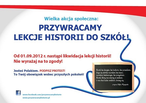 Elbląg, Podpisz i przywróć lekcje historii Elbląg, Podpisz i przywróć lekcje historii