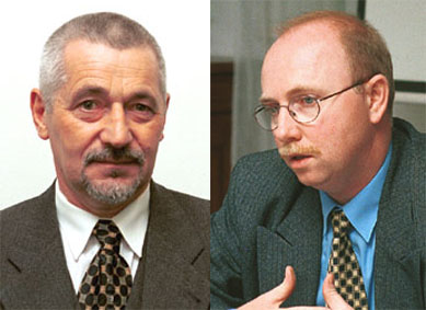 Elbląg, Od lewej: Leszek Żórawski, Romuald Kubiczek Elbląg, Od lewej: Leszek Żórawski, Romuald Kubiczek