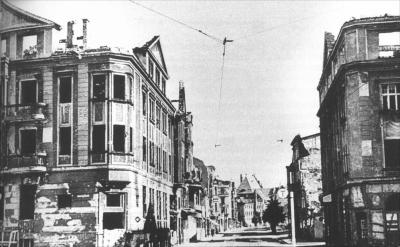 Elbląg, Zniszczona ulica Elbląg, Zniszczona ulica
