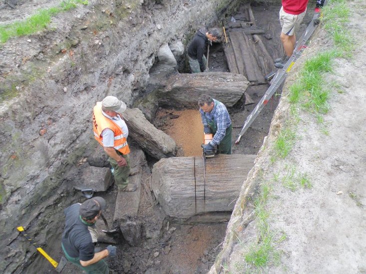 Elbląg, Prace archeologiczne na dziedzińcu Muzeum odsłoniły.... Elbląg, Prace archeologiczne na dziedzińcu Muzeum odsłoniły....