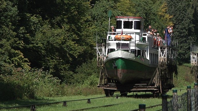 Elbląg, kadr z materiału filmowego