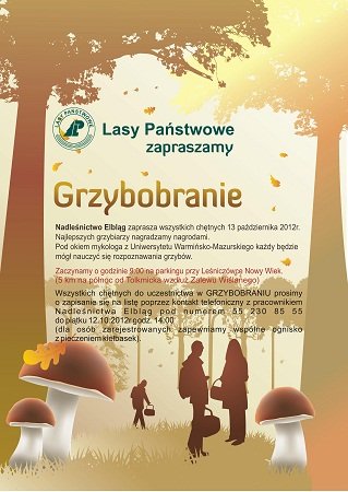 Elbląg, Grzybobranie z leśnikami