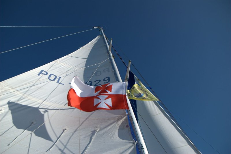 Elbląg, Jacht „Strefa Ciszy” podczas Otwartych Morskich Mistrzostw Polski Gdynia 2012 Elbląg, Jacht „Strefa Ciszy” podczas Otwartych Morskich Mistrzostw Polski Gdynia 2012