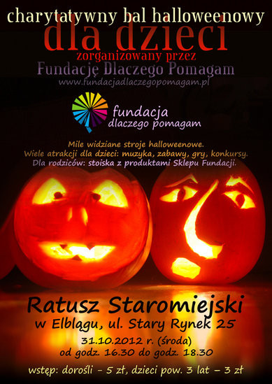 Elbląg, Bal charytatywny na Halloween Elbląg, Bal charytatywny na Halloween