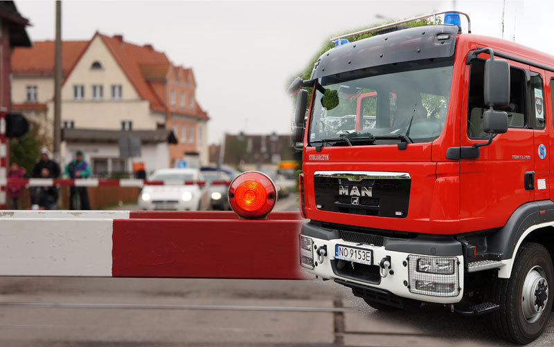 Elbląg, Stojąc przed zamkniętym szlabanem służby ratunkowe tracą cenne minuty Elbląg, Stojąc przed zamkniętym szlabanem służby ratunkowe tracą cenne minuty