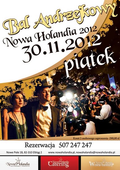 Nowa Holandia – gwarancja udanego balu andrzejkowego Nowa Holandia – gwarancja udanego balu andrzejkowego