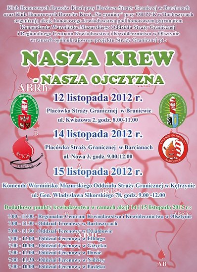Elbląg, Nasza krew - nasza ojczyzna Elbląg, Nasza krew - nasza ojczyzna