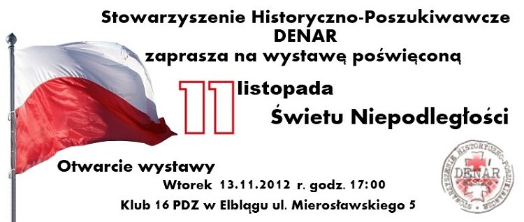 Elbląg, SH-P Denar zaprasza na wystawę Elbląg, SH-P Denar zaprasza na wystawę