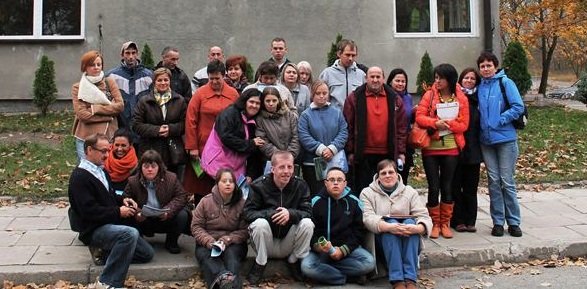 Elbląg, W wizycie wzięło udział 18 osób niepełnosprawnych intelektualnie wraz z trenerami pracy,