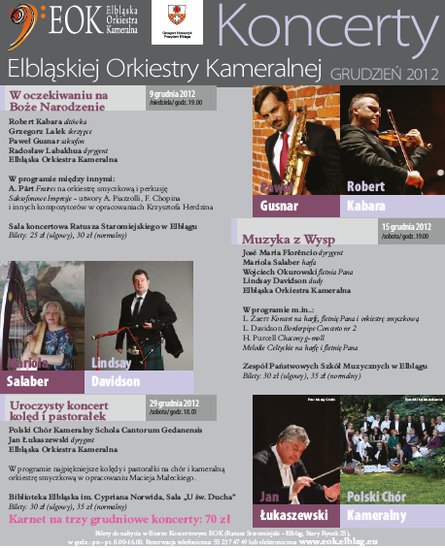 Elbląg, Muzyczne prezenty na Mikołajki