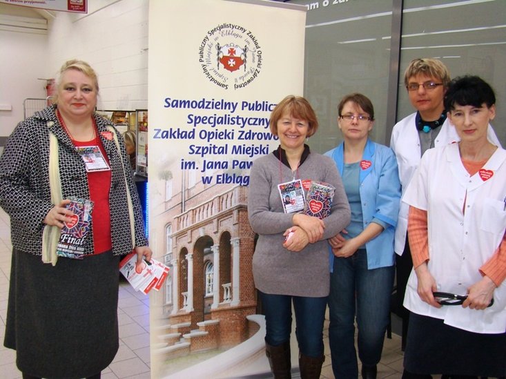 Elbląg, Szpital Miejski zagrał w 21. Finale WOŚP Elbląg, Szpital Miejski zagrał w 21. Finale WOŚP
