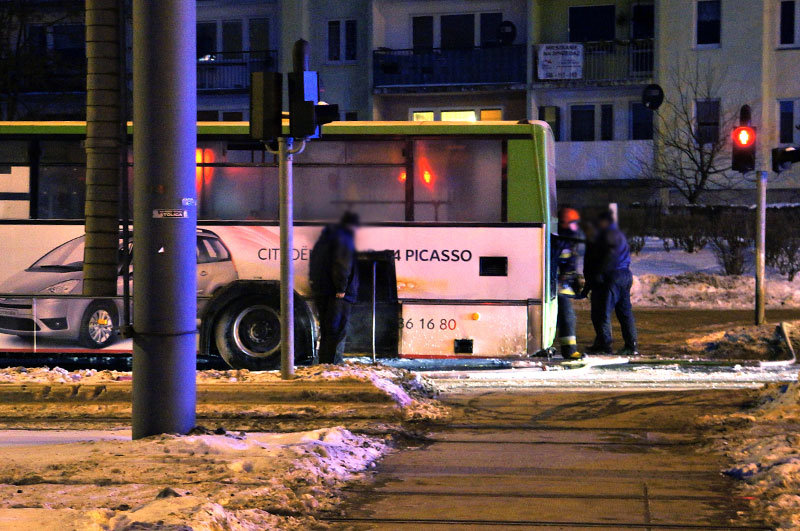 Elbląg, Pożar autobusu na Ogólnej Elbląg, Pożar autobusu na Ogólnej