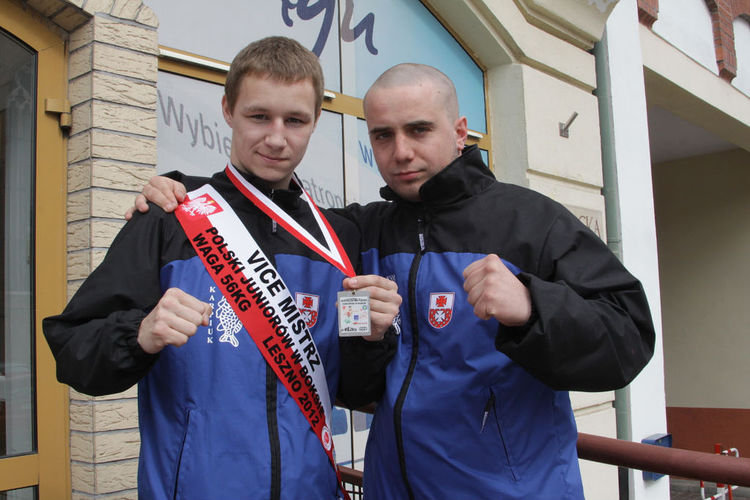 Elbląg, Andrzej Wasilewski z trenerem, Elbląg, Andrzej Wasilewski z trenerem,