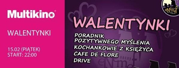 Elbląg, Multikino: ENEMEF Walentynki Elbląg, Multikino: ENEMEF Walentynki