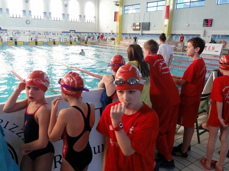 Elbląg, Pływacy Jedynki z kolejnym workiem medali Elbląg, Pływacy Jedynki z kolejnym workiem medali
