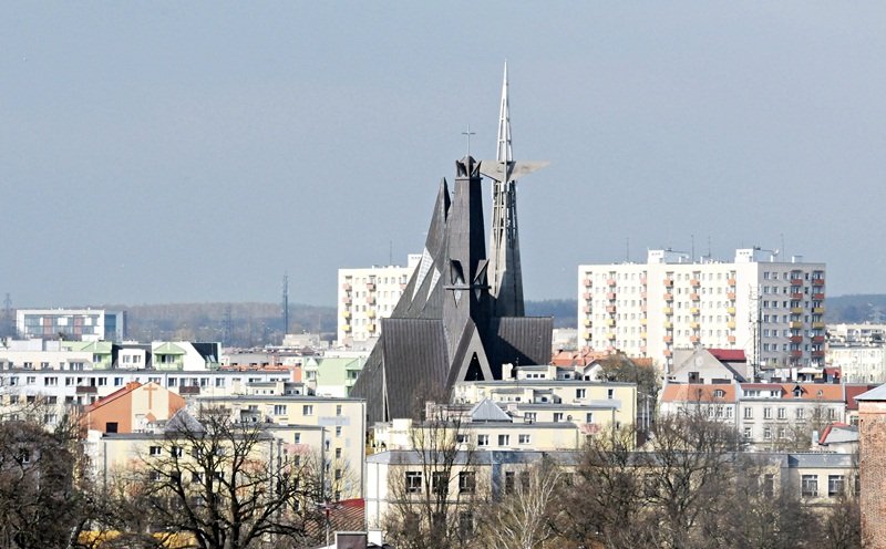 Elbląg, Panorama Elbląga za droga Elbląg, Panorama Elbląga za droga