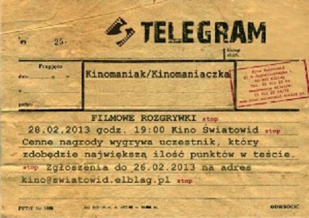 Lubisz kino? Zgłoś się do Rozgrywek Filmowych Lubisz kino? Zgłoś się do Rozgrywek Filmowych