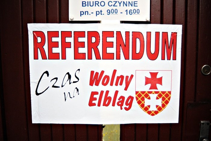 Elbląg, Referendum 14 kwietnia