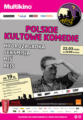 Elbląg, Noc z polskimi kultowymi komediami w Multikinie Elbląg, Noc z polskimi kultowymi komediami w Multikinie