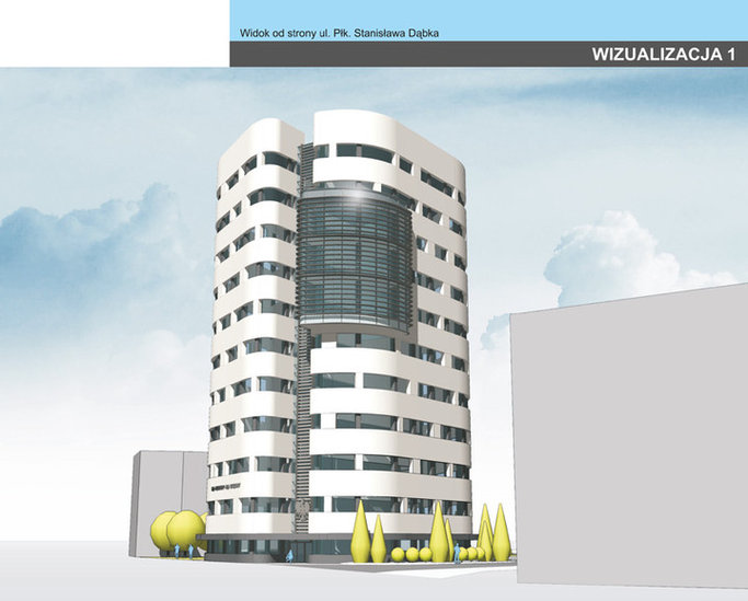 Elbląg, Nowoczesny gmach sądu ma powstać na działce przy ul. Płk. Dąbka (wizualizacja)